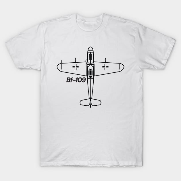 Bf-109 T-Shirt by Legacy Machines